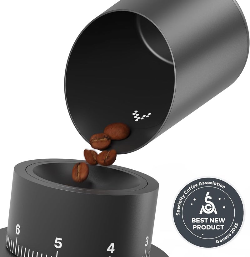 subminimal Subscale Digital Dosing Cup with LED Display – Sleek & Precise Scale - Dosing & Brewing Accessories, Measures Coffee Grounds for Espresso - Black - Image 5